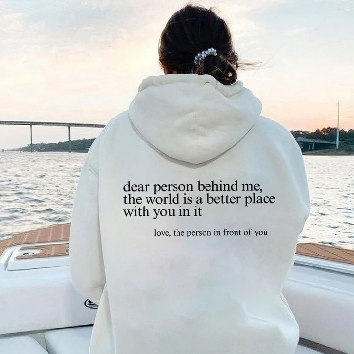 Drune | Hoodie mit Rücken-Spruch