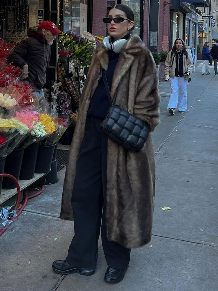 Drune | Flauschiger Winter Trenchcoat