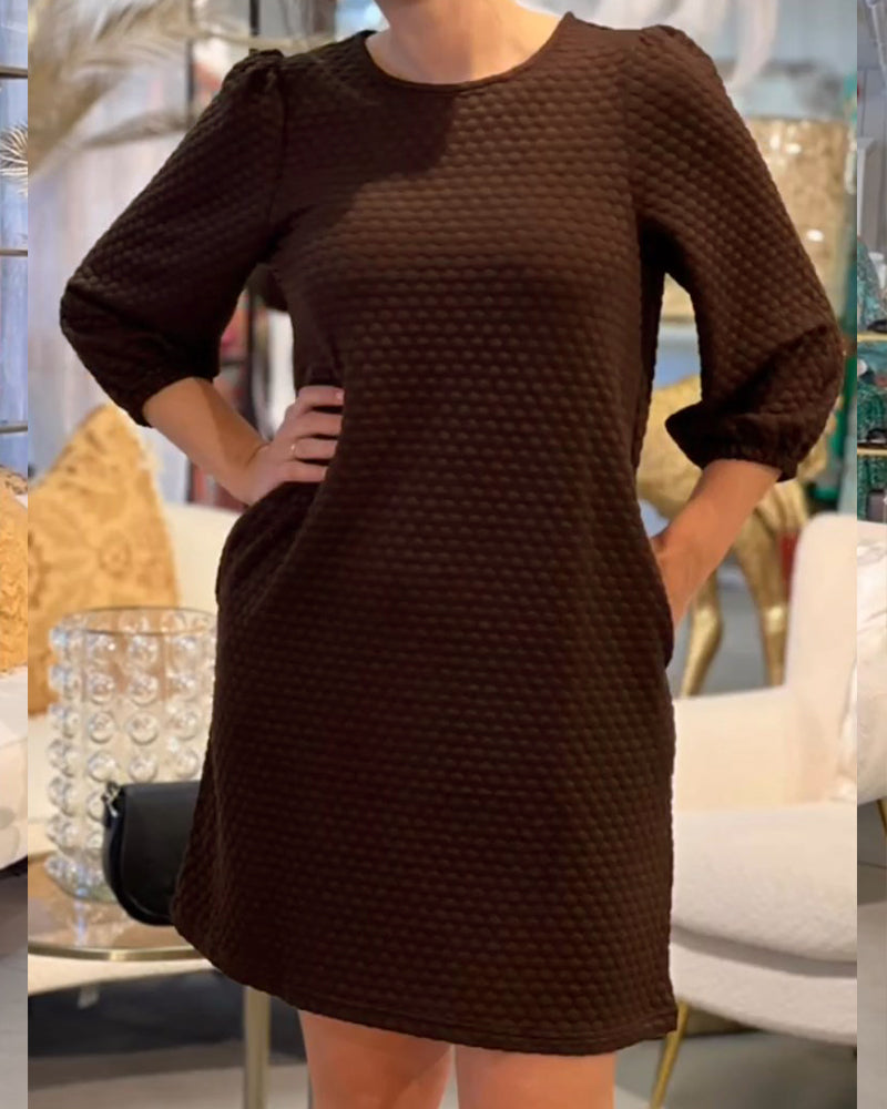 Drune | Klassisches Einfarbiges Kleid