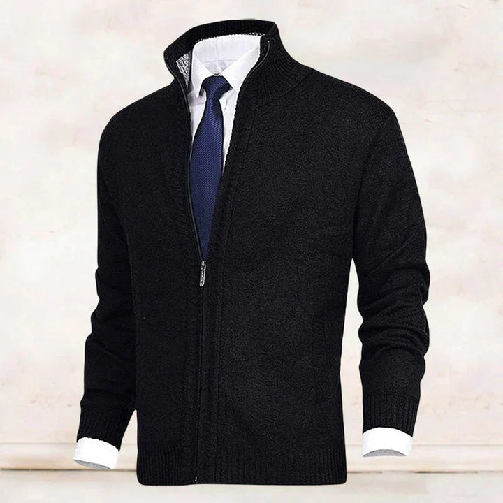 Drune | Strickjacke mit Stehkragen und Reißverschluss