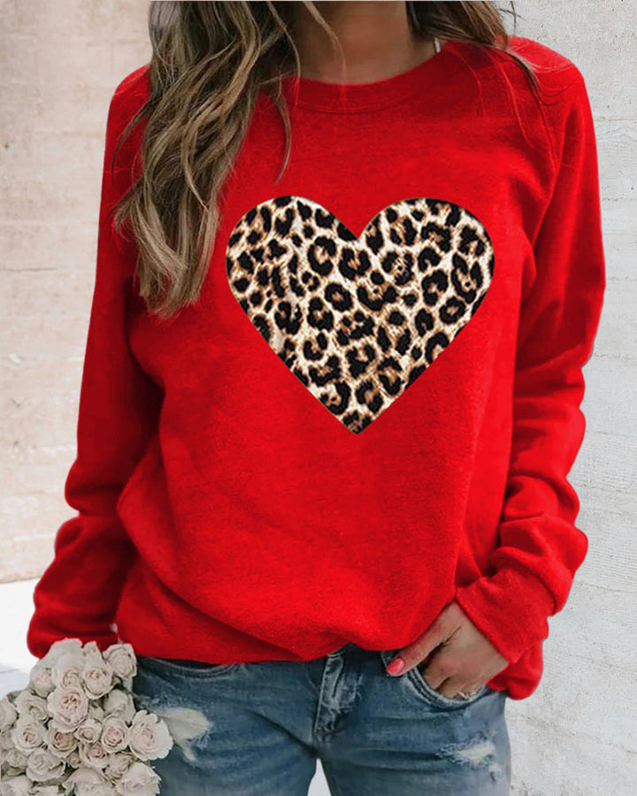 Drune | Leo-Pullover mit Herzmuster