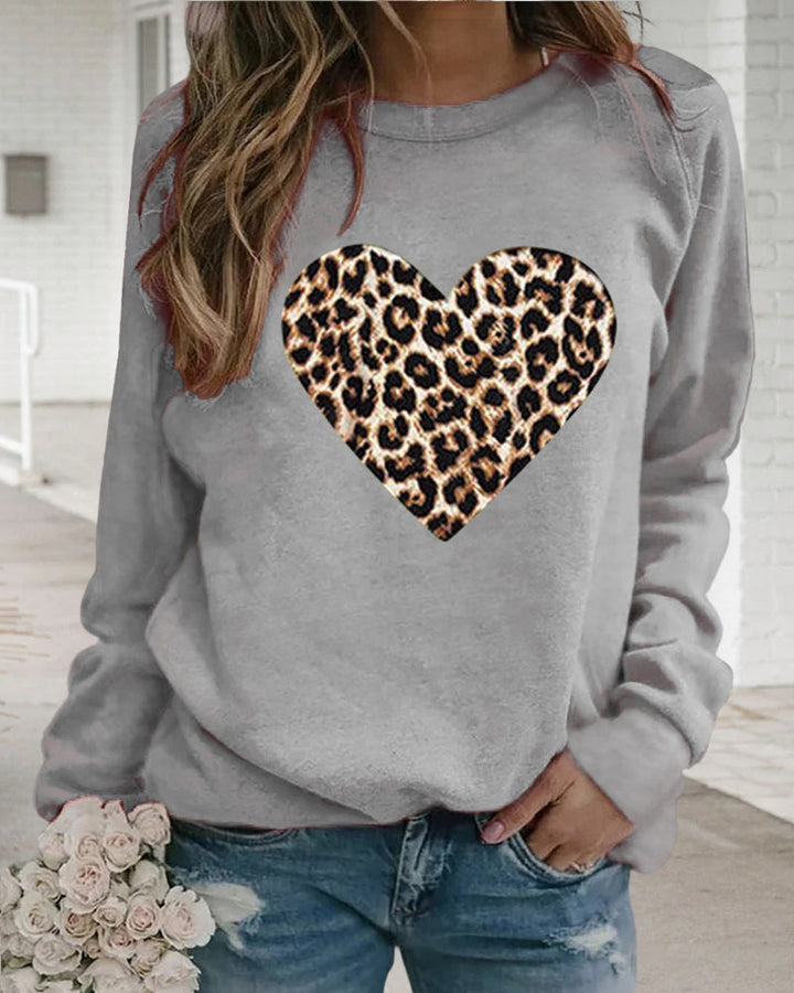 Drune | Leo-Pullover mit Herzmuster