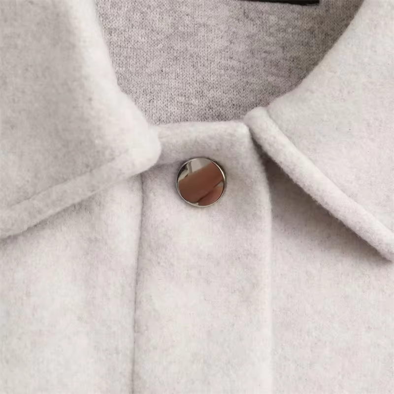 Drune | Damen Wollhemdjacke