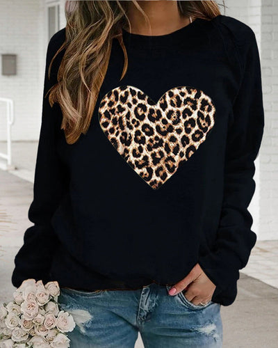 Drune | Leo-Pullover mit Herzmuster