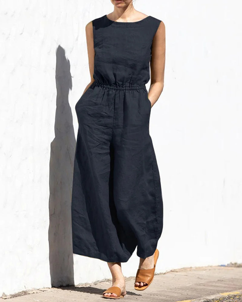 Drune | Klassischer Baumwoll Jumpsuit