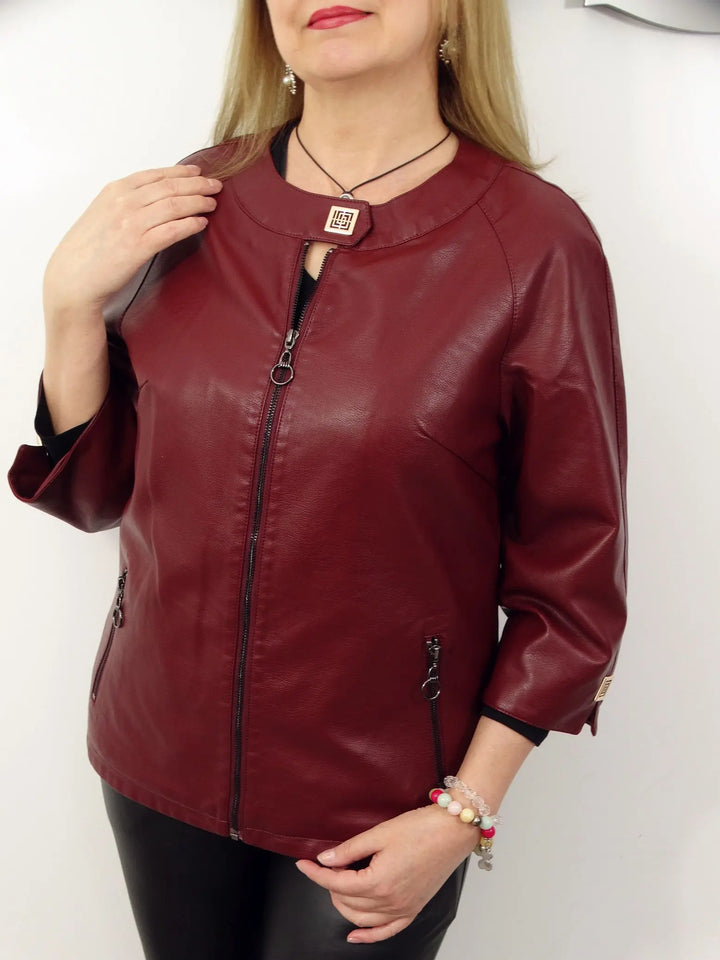 Drune | Schicke Kunstlederjacke