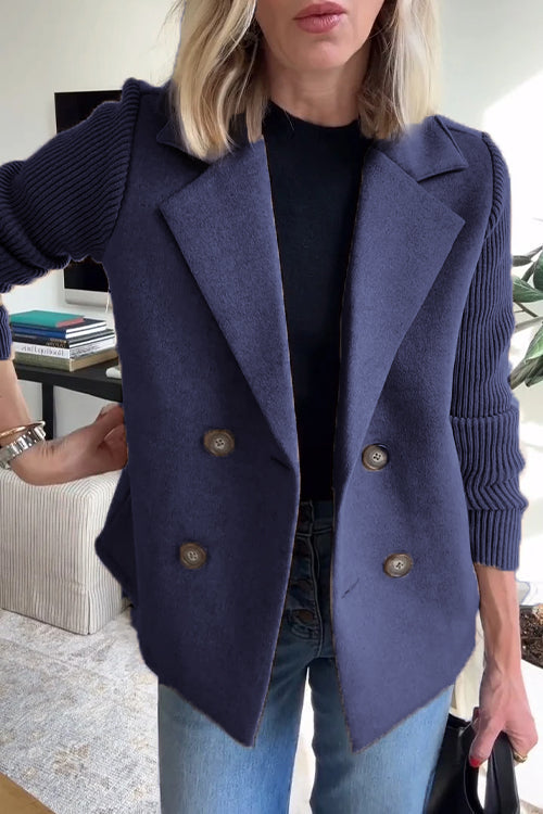 Drune | Eleganter Blazer mit Strickärmeln