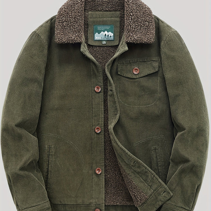 Drune | Herren Fleece-Weste mit Knöpfen Warm und Elegant