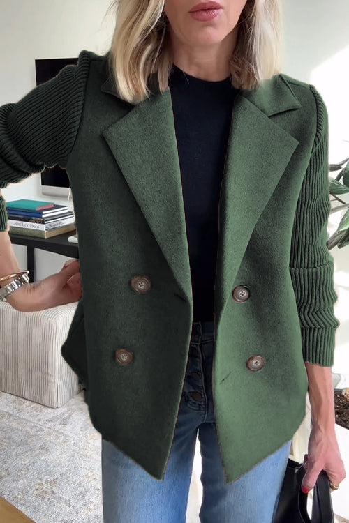 Drune | Eleganter Blazer mit Strickärmeln