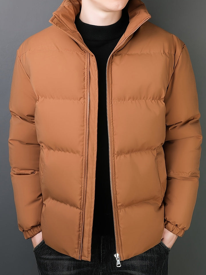 Drune | Windsbreaker Daunenjacke mit hohem Kragen für Männer - Perfekt für Herbst/Winter