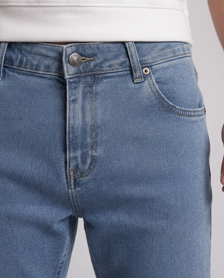 Herren Freizeit Denim Jogginghose Drune