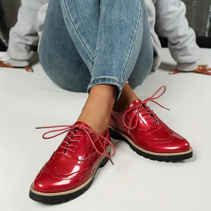 Drune | Modisch Gestanzte Lackschuhe Für Damen