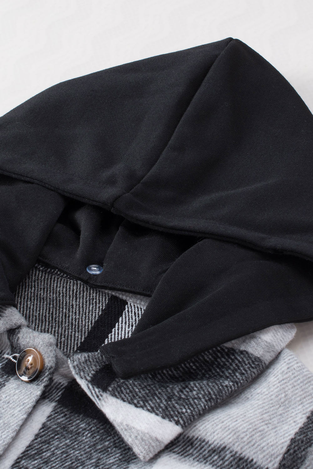 Drune | Gitterhemdenjacke mit Kapuze Polyester Lässig und Trendy