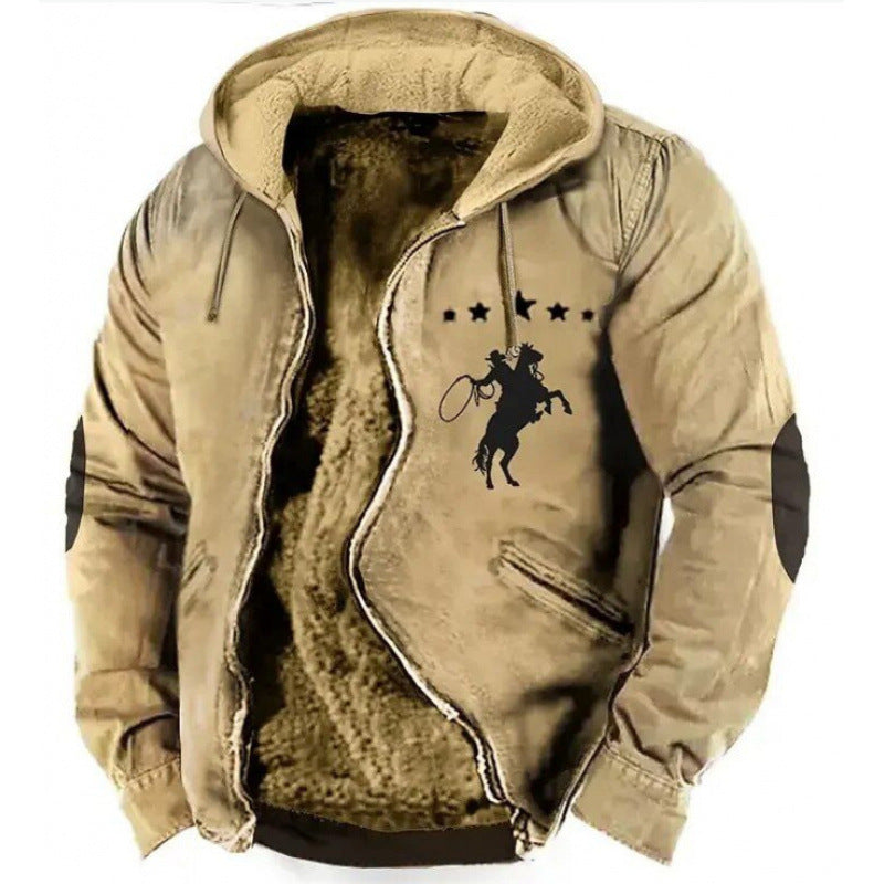 Drune | Hoodie Wollmix - Relaxed Fit Boho Stil