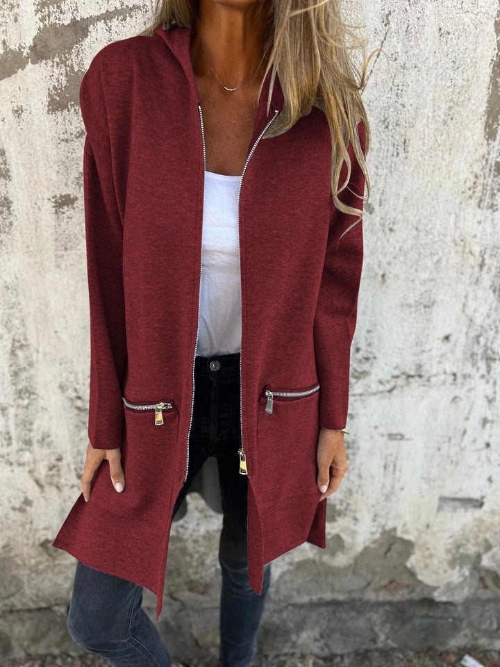 Drune | Warme Jacke Rot