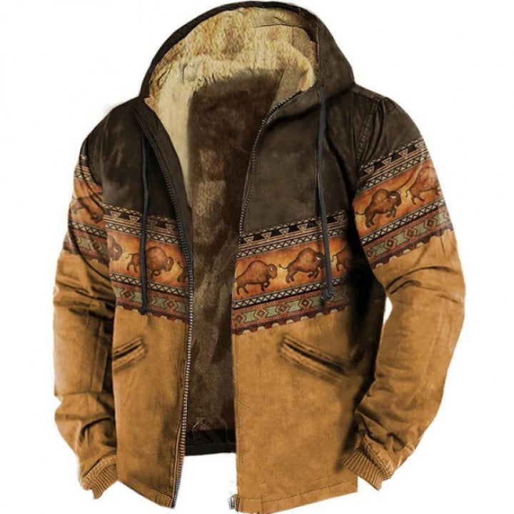 Drune | Hoodie Wollmix - Relaxed Fit Boho Stil