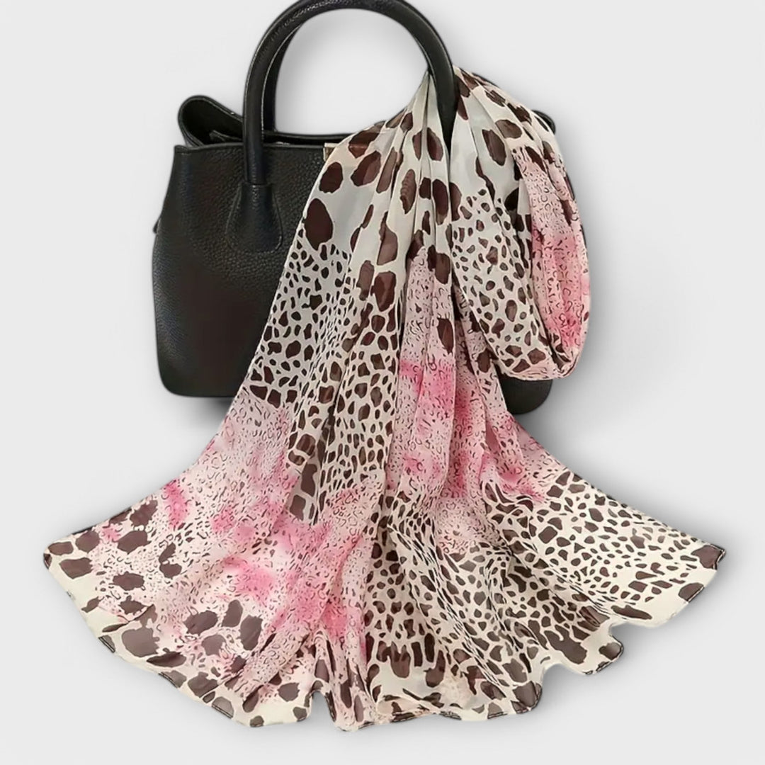 Drune | Leoparden Chiffon Schal