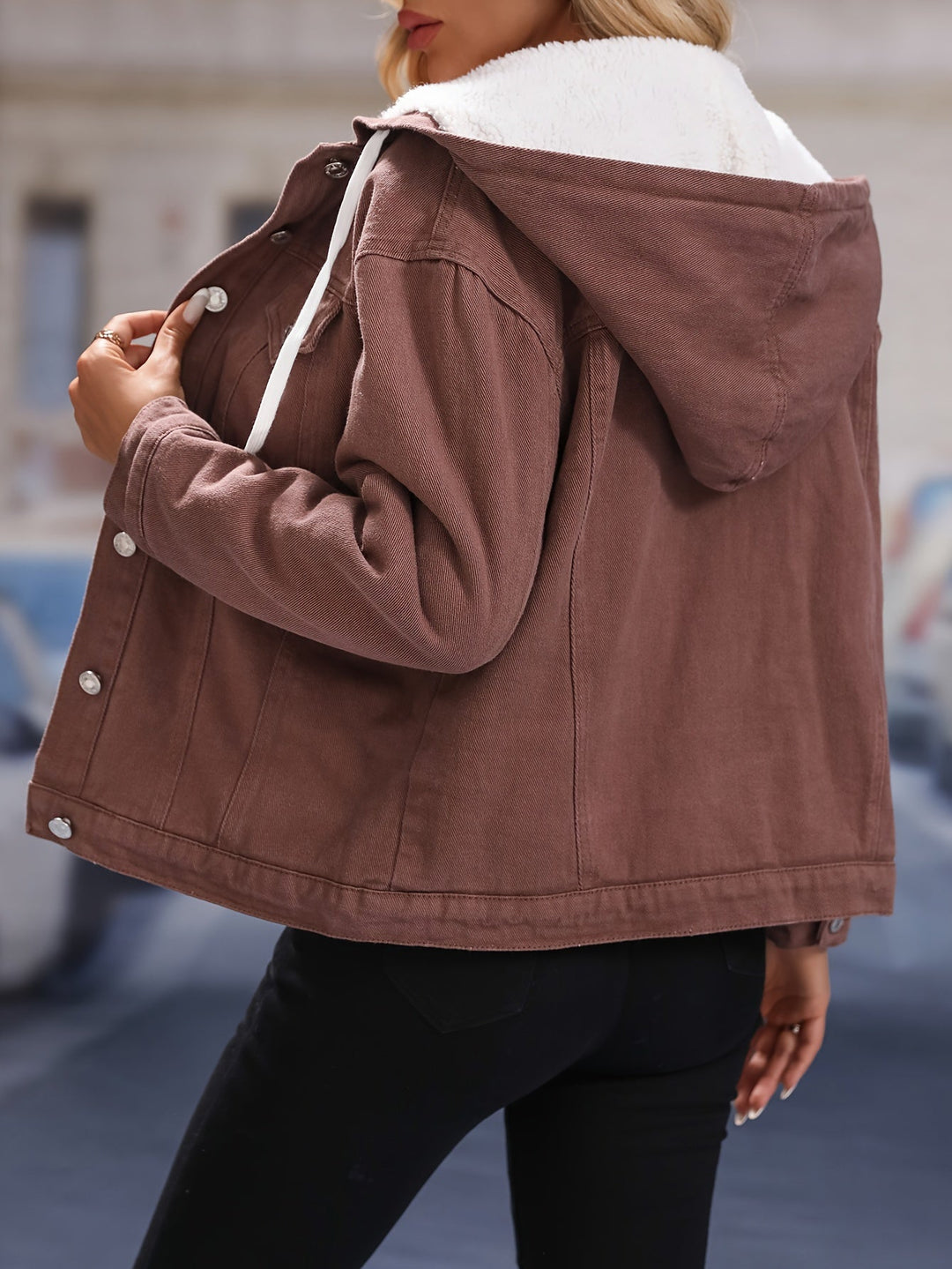 Drune | Kapuzenjacke Braun - Lässiger Fleece - Style