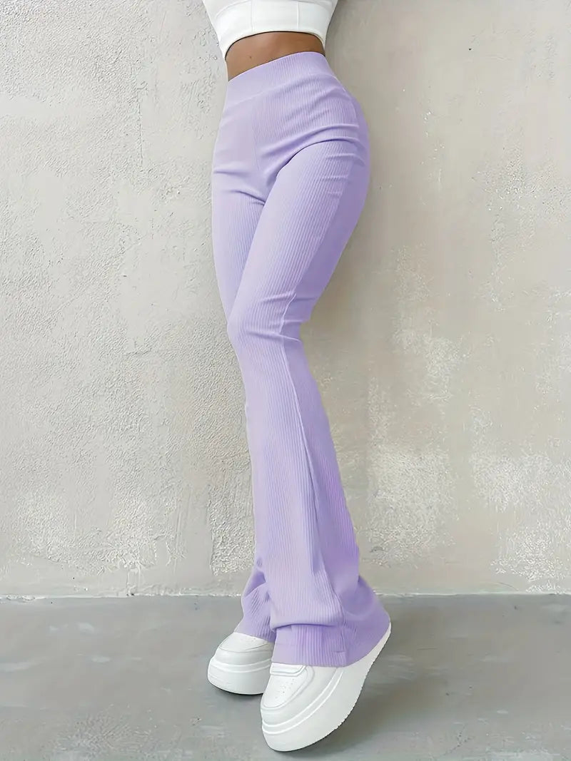 Drune | Taille Ribcord Schlaghose - Trendy Damen Alltagshose