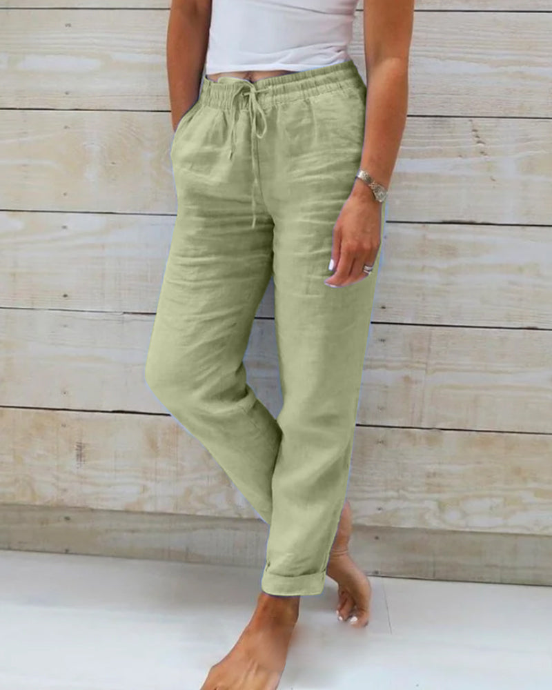 Drune | Elastische Baumwoll und Polyesterhose