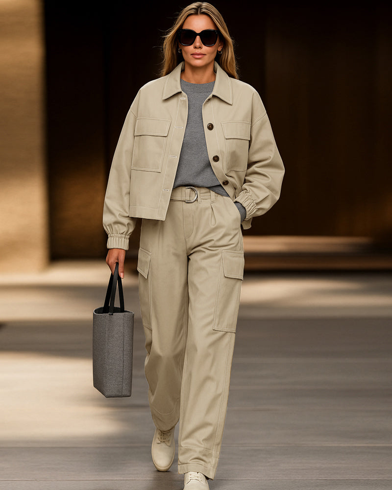Drune | Modern Utility Transport Jacket and Trousers Set