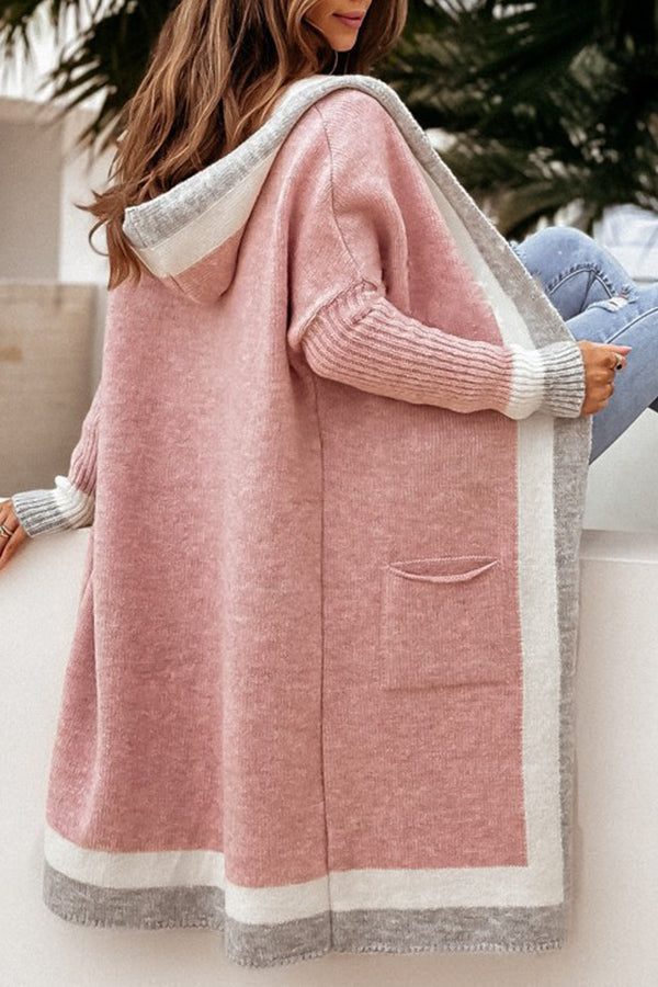 Drune | und Winter Freizeit Alleskönner Kapuzen langer Cardigan Pullover Jacke