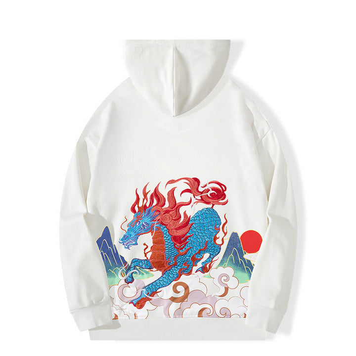 Drune | Hoodie mit Drachen-Print