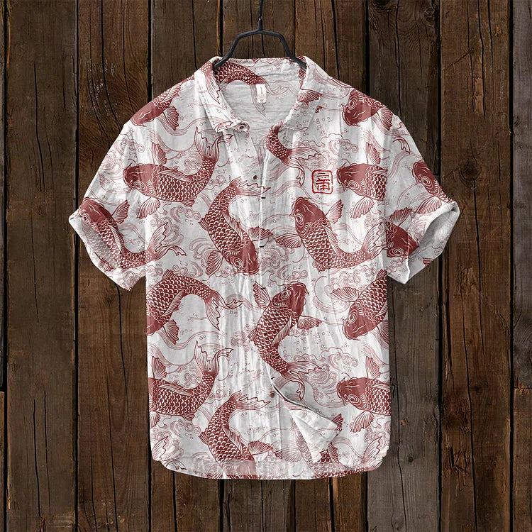Drune | Vintage Fisch Japanische Kunst Shirt