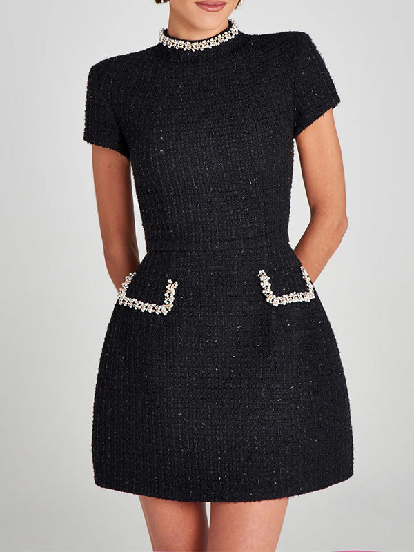 Drune | Besticktes Tweed Minikleid Für Frauen