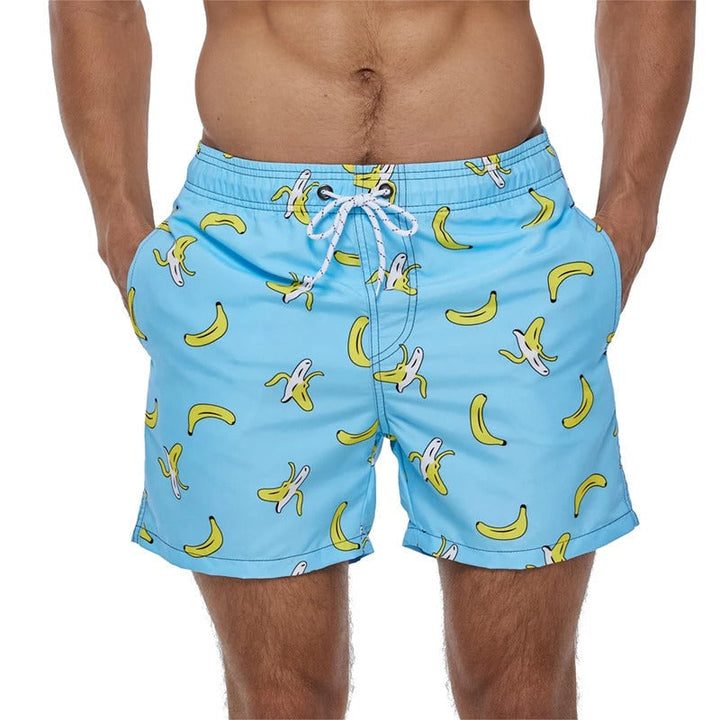 Drune | Atmungsaktive Badeshorts mit Funky Print für Männer