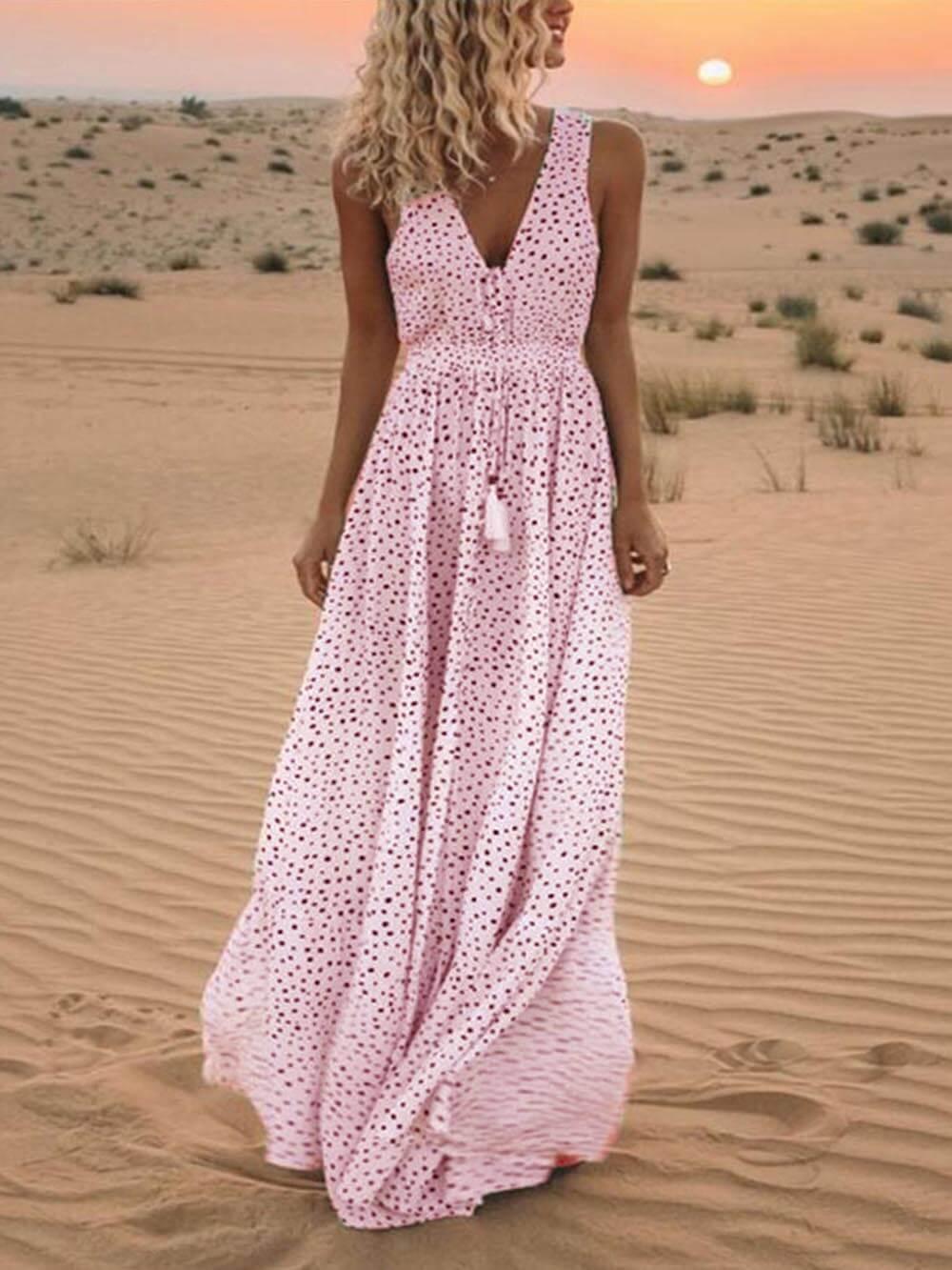 Drune | Ärmelloses Maxikleid für Damen