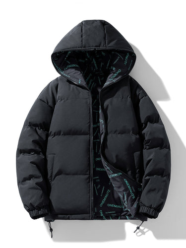Drune | Winterjacke mit Kapuze und lässigem Design mit mehreren Taschen für Männer - Perfekt für Outdoor-Aktivitäten
