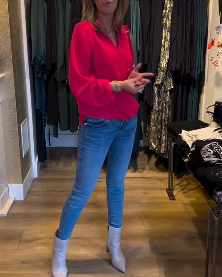 Drune | Bluse mit Laternenärmeln