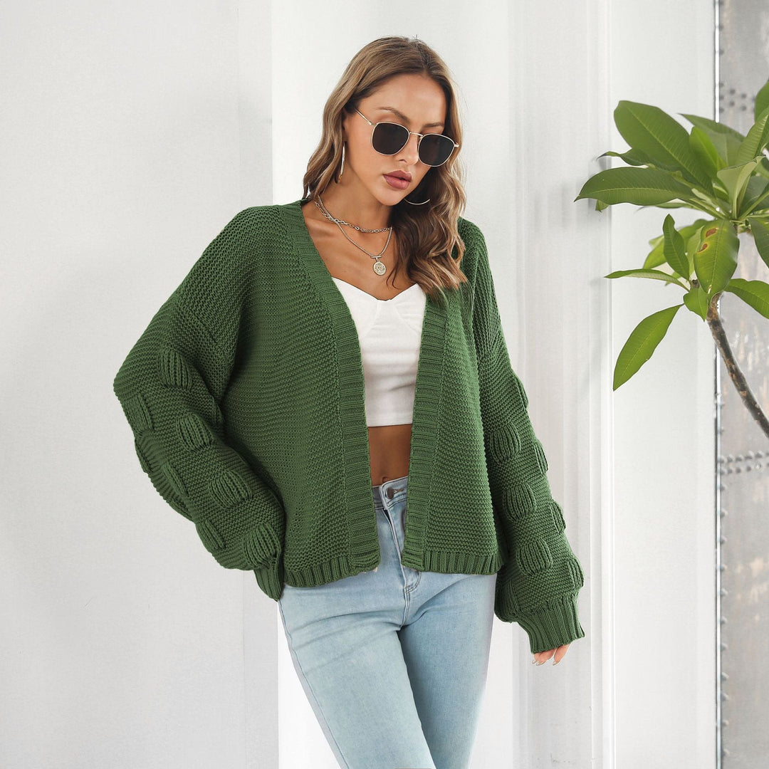 Drune | Strickjacke mit Puffärmeln