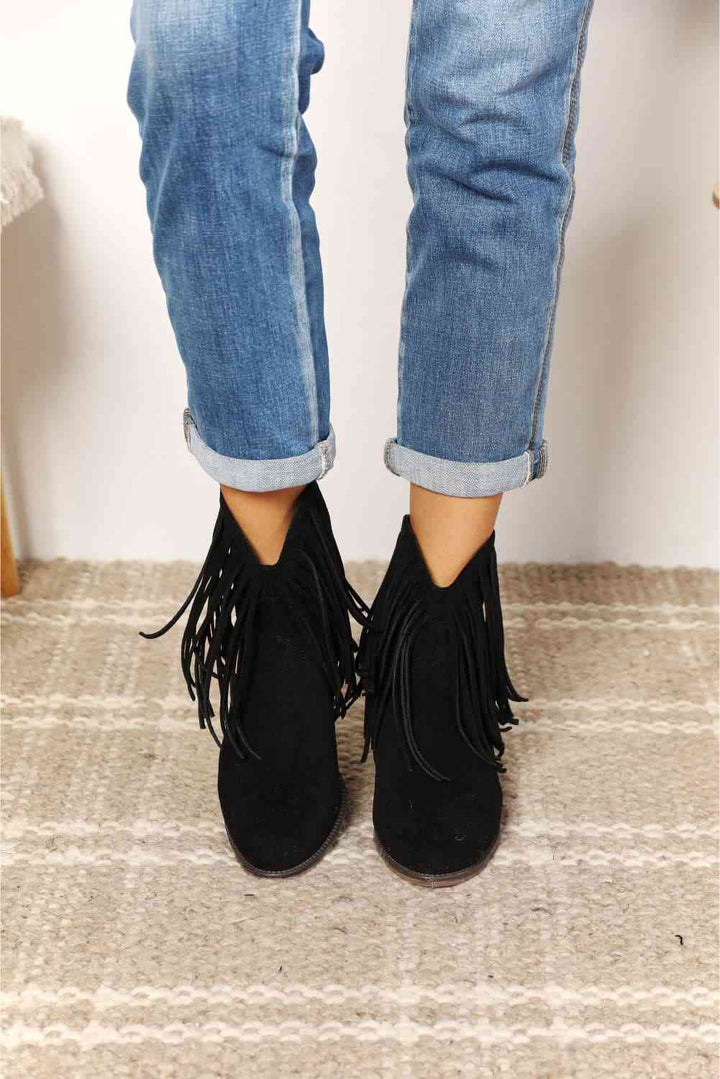 Drune | Legend Damen Fransen Cowboy Western Stiefeletten