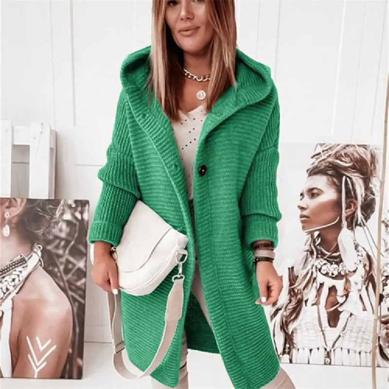 Drune | Damen Kapuzen-Cardigan aus Kaschmir