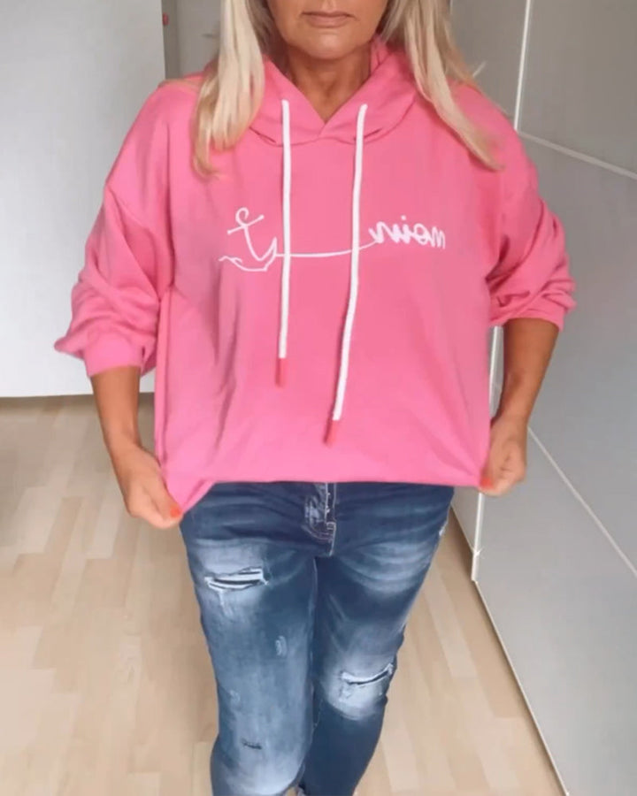 Drune | Kapuzenpullover mit Anker Print