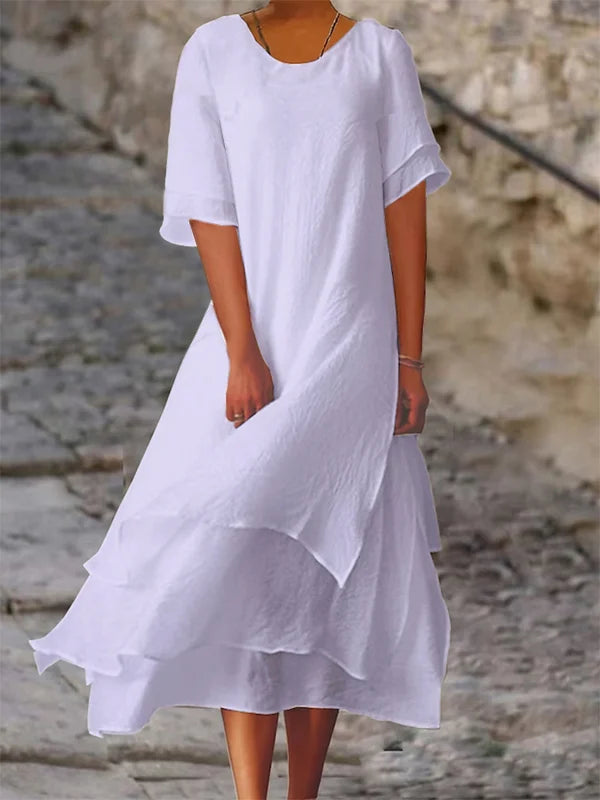 Drune | Schicke Eleganz Blockschlitzkleid