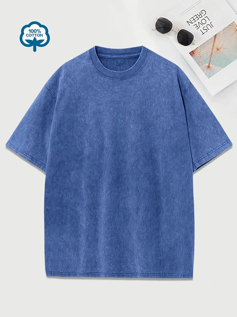 Drune | Baumwoll-T-Shirt mit Rundhalsausschnitt