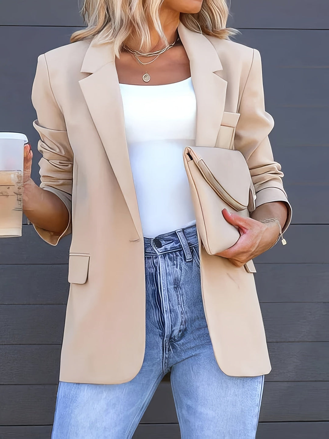 Drune | Lässiger Blazer Mit Reverskragen