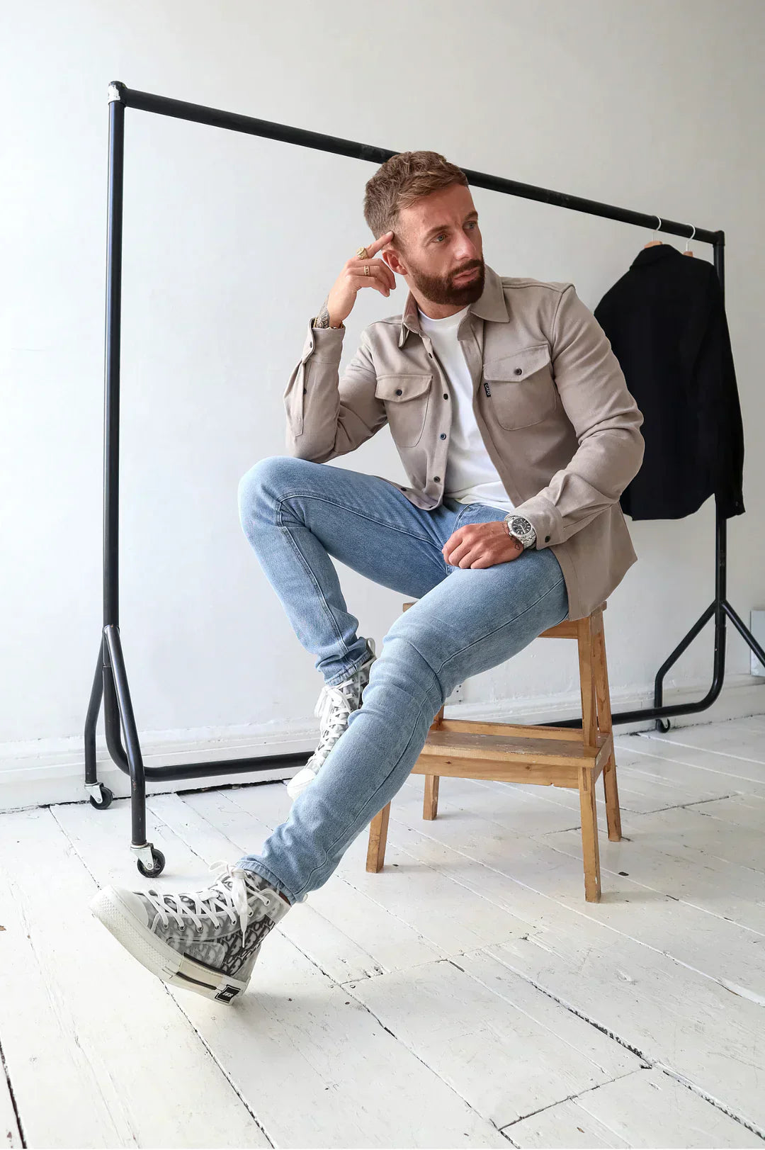 Drune | Premium-Jacke mit Knopfverschluss für Herren | Stylische und bequeme Jacke