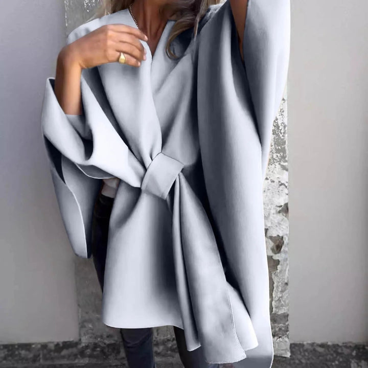 Drune | Cozy knitted long cardigan with batwing sleeves