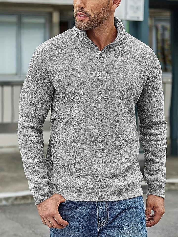 Drune | Lässiger Pullover mit Reißverschluss für Männer