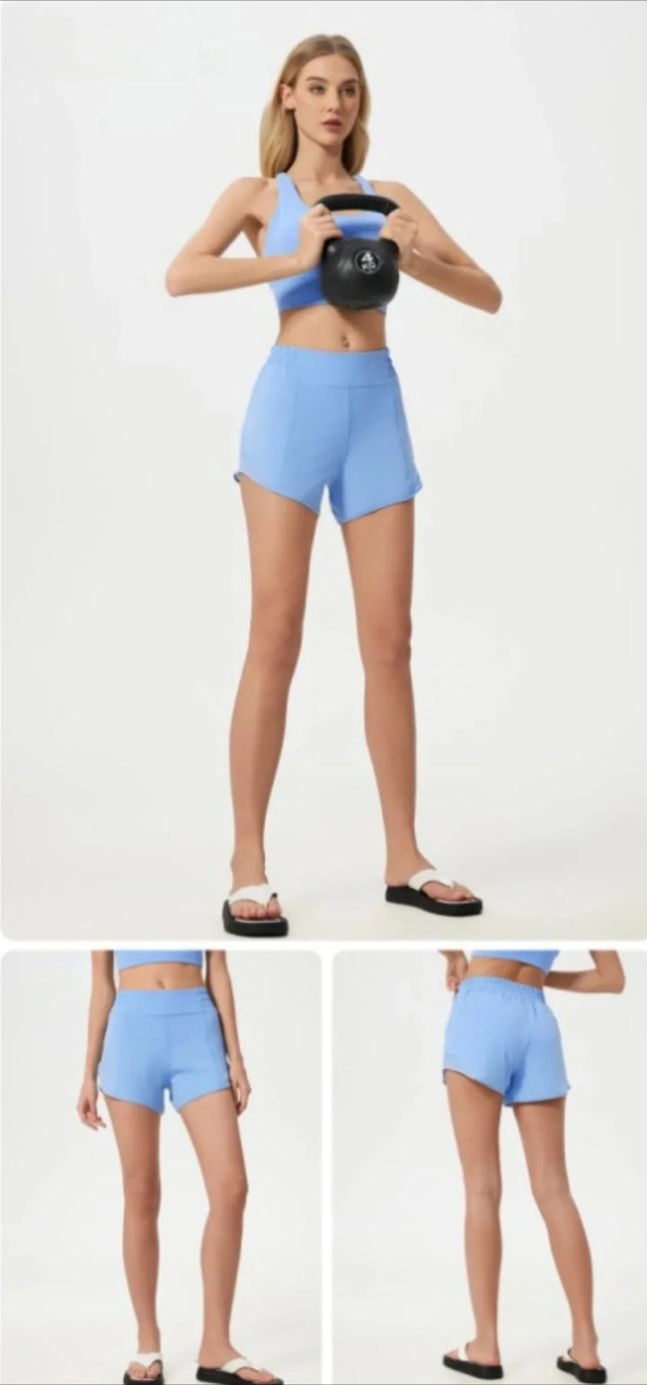 Drune | Yoga-Shorts mit hoher Taille und Bauch