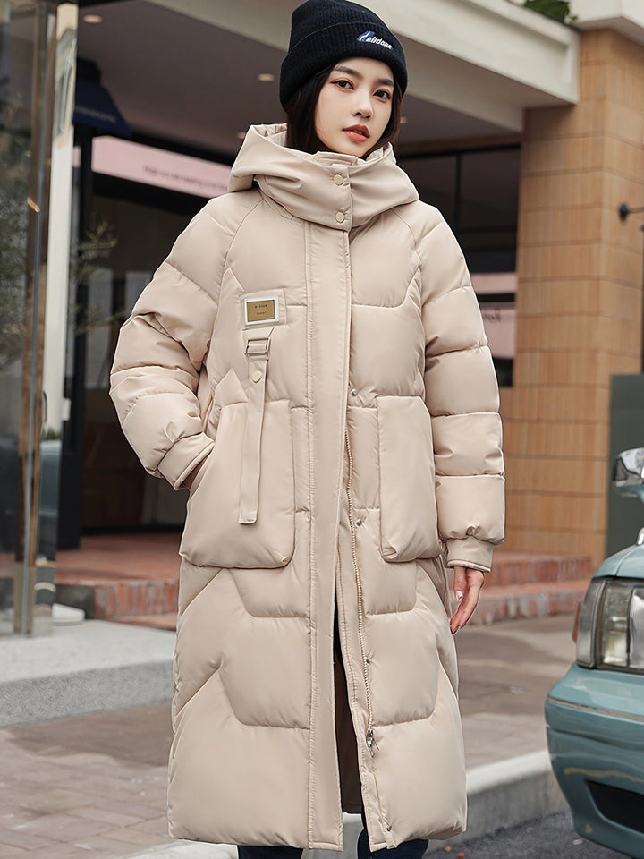 Drune | Warme Fleece Parka Winterjacke mit Kapuze für Frauen - Perfekt für Winteraktitäten