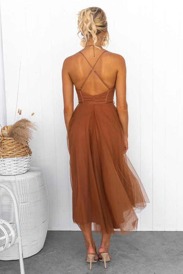 Drune - Modernes prinses chiffon Kleid