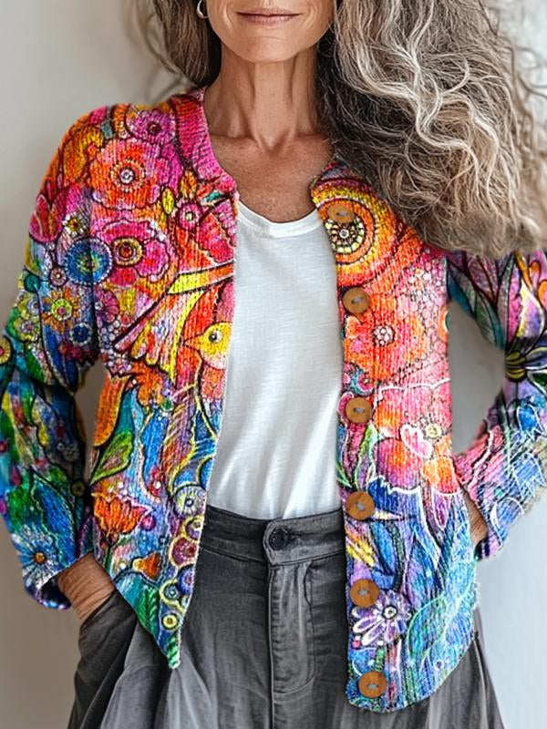 Drune | Lebhafte Kunstjacke