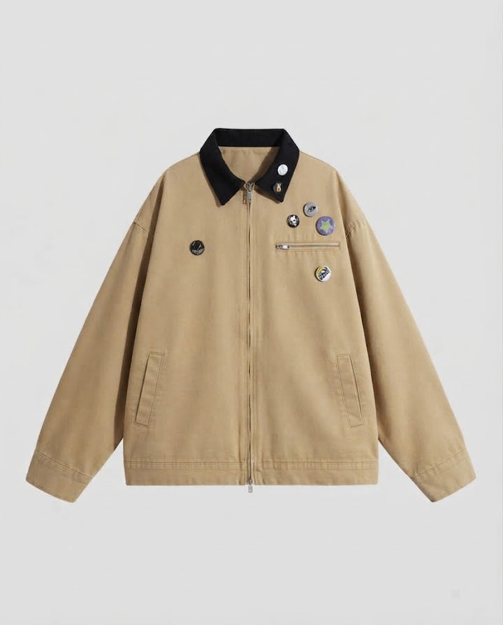Herren Freizeit Übergangsjacke mit vielseitigen Details Drune