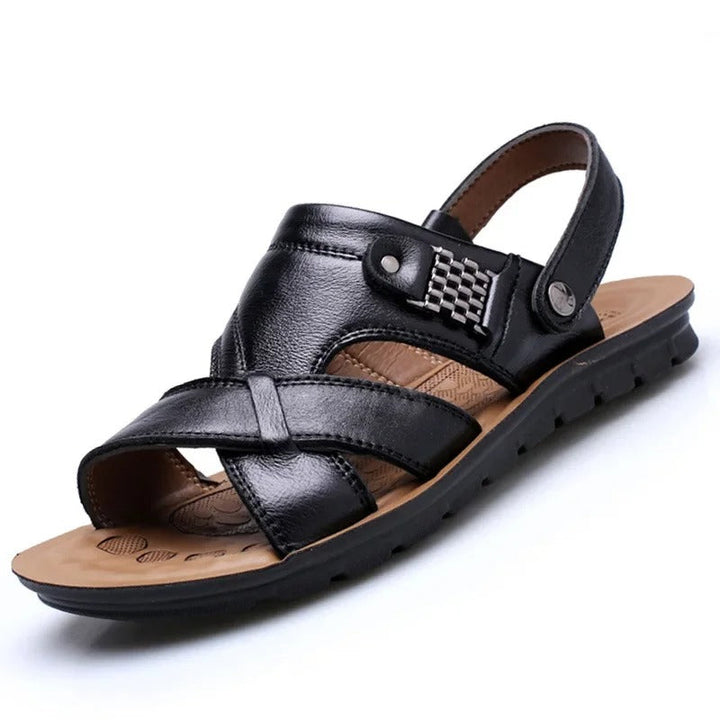 Drune | Modische Pu Leder Sandalen