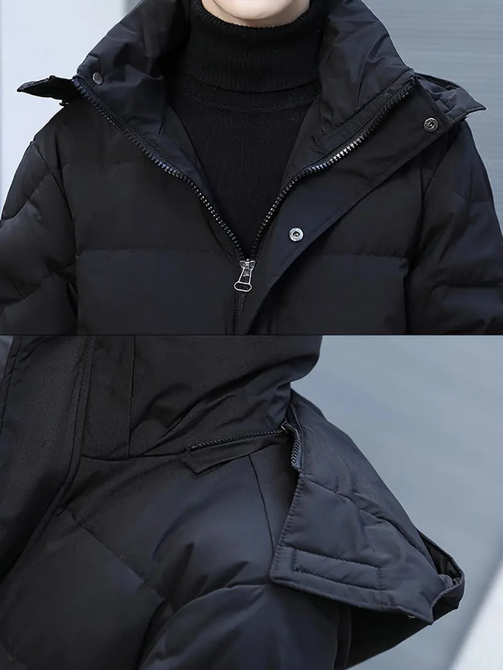 Drune - Warme Lange Gesteppte Winterjacke für Männer